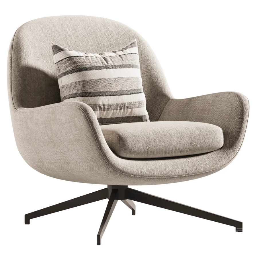 Jensen lowback swivel armchair - Image 2
