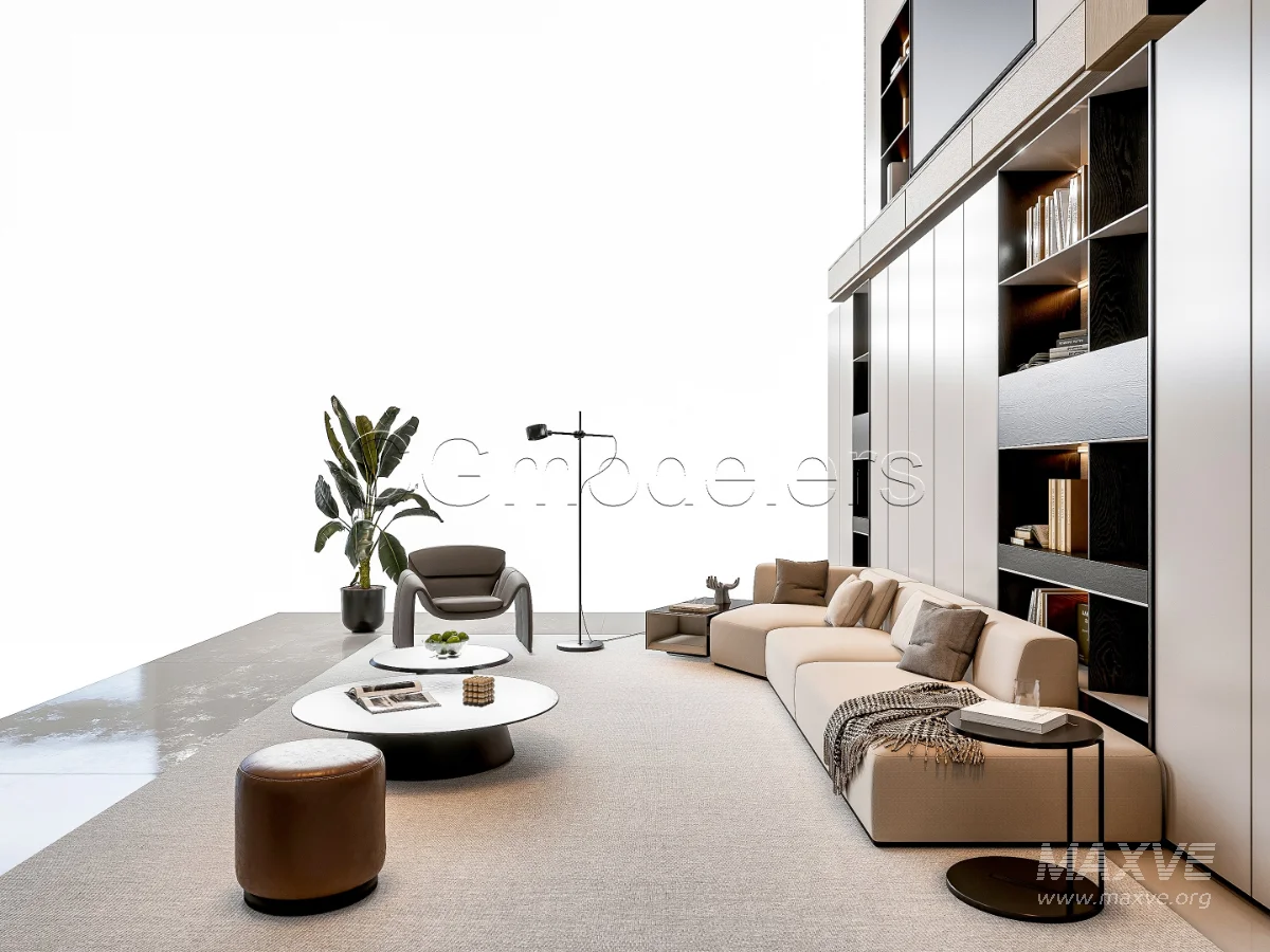 MODERN LUXURY LIVING ROOM SET 4 - Image 8