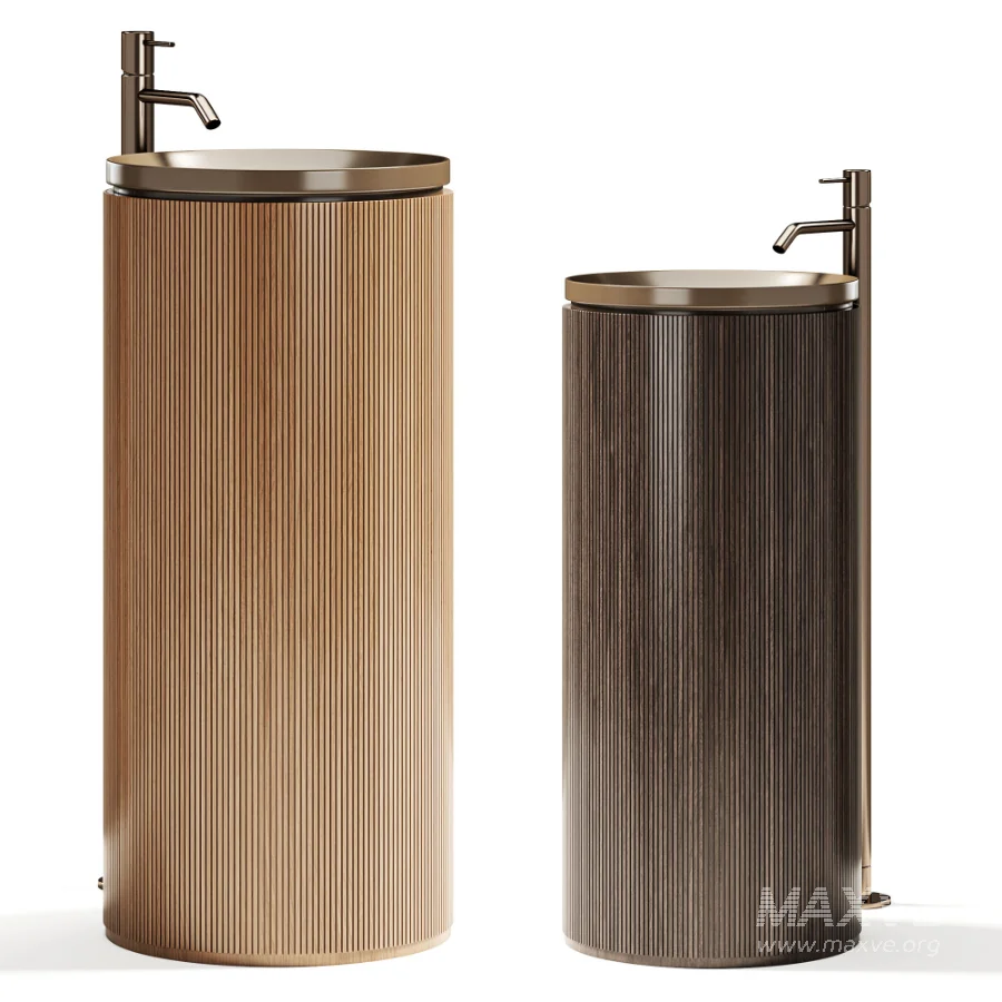 Grate Freestanding Washbasin Wood - Image 2