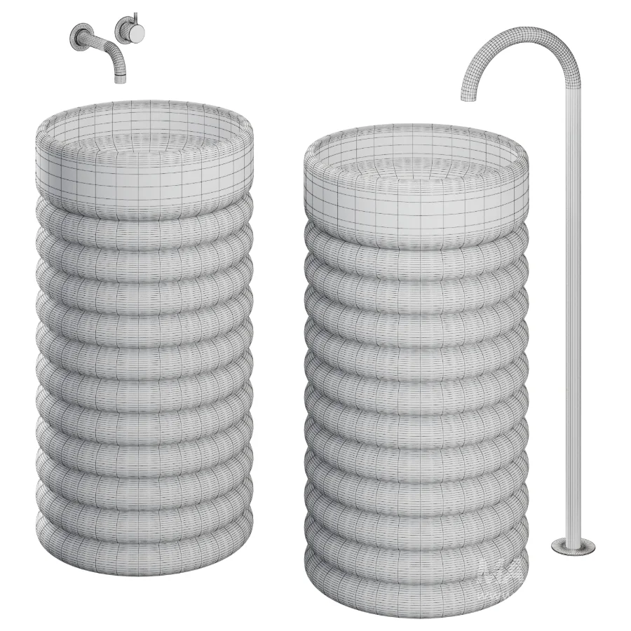Freestanding Clay Basins FB III | Studio LOHO - Image 4
