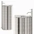Grate Freestanding Washbasin Wood - Thumbnail 4