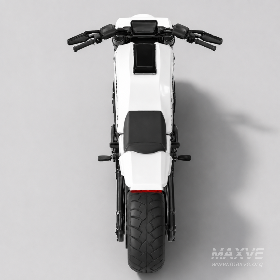 Futuristic Heavy-Duty Electric Motorcycle - Image 6