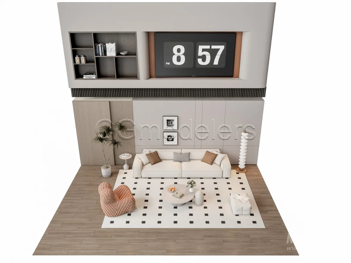 MODERN LUXURY LIVING ROOM SET 12 - Image 6