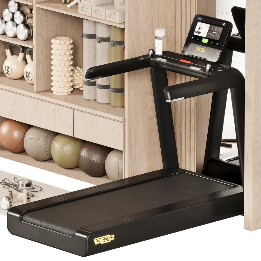 Home Gym Wall Rack with Equipment 09 - Image 9