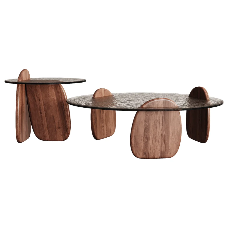Shark Coffee Tables set by Roche Bobois - Image 2