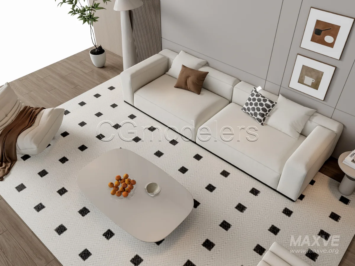 MODERN LUXURY LIVING ROOM SET 17 - Image 16