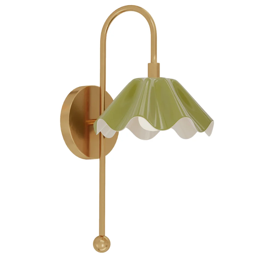 Brass Wall Sconce - Image 3