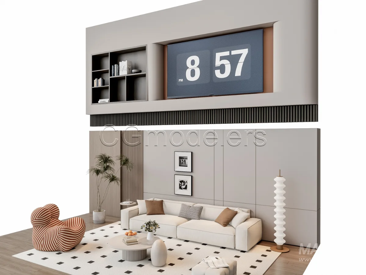 MODERN LUXURY LIVING ROOM SET 12 - Image 3