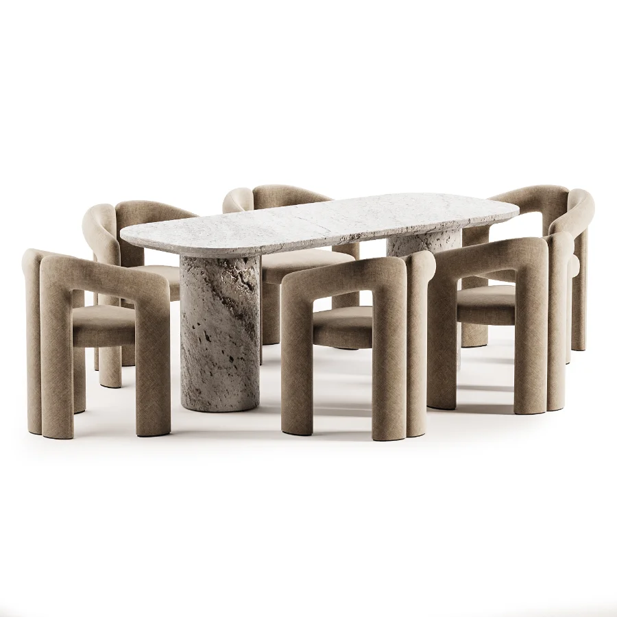 TONDO dining table and Dudet armchair - Image 2