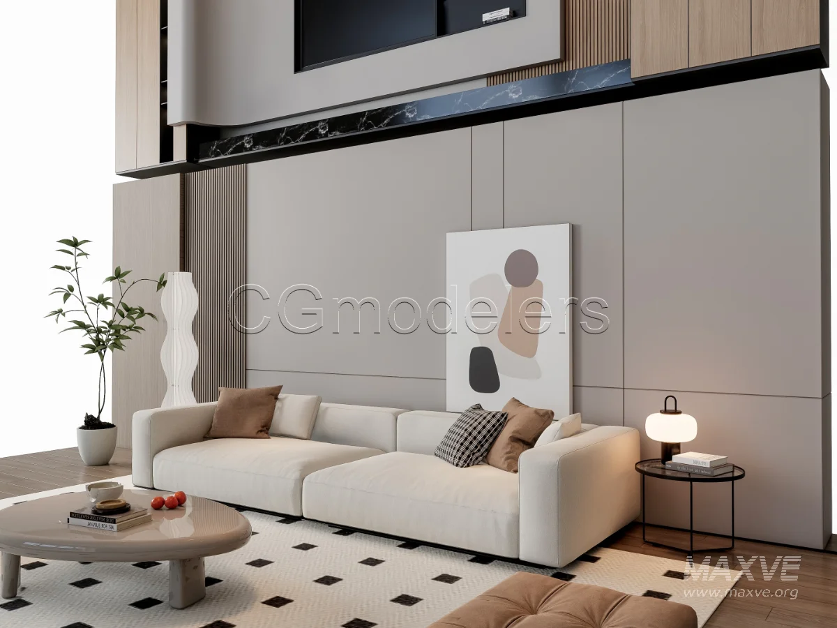 MODERN LUXURY LIVING ROOM SET 19 - Image 11