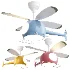 Creative Cartoon Airplane Ceiling Fans with LED Lights - Thumbnail 1