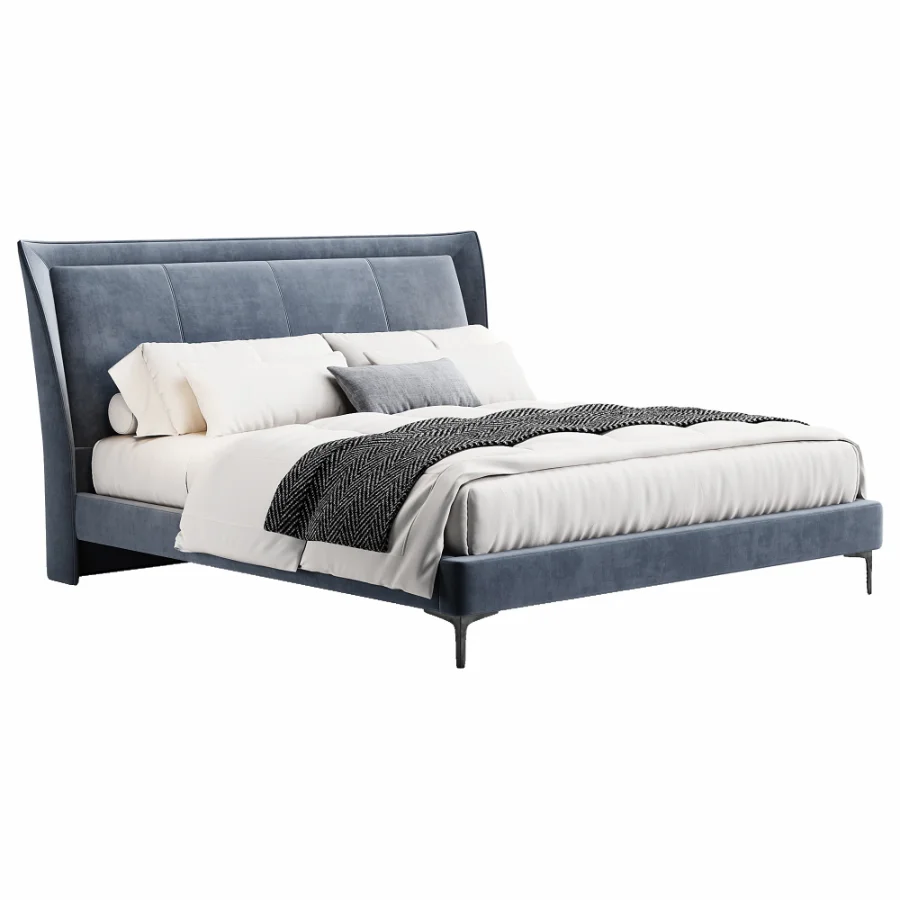 Scandinavian double bed 01 - Image 3
