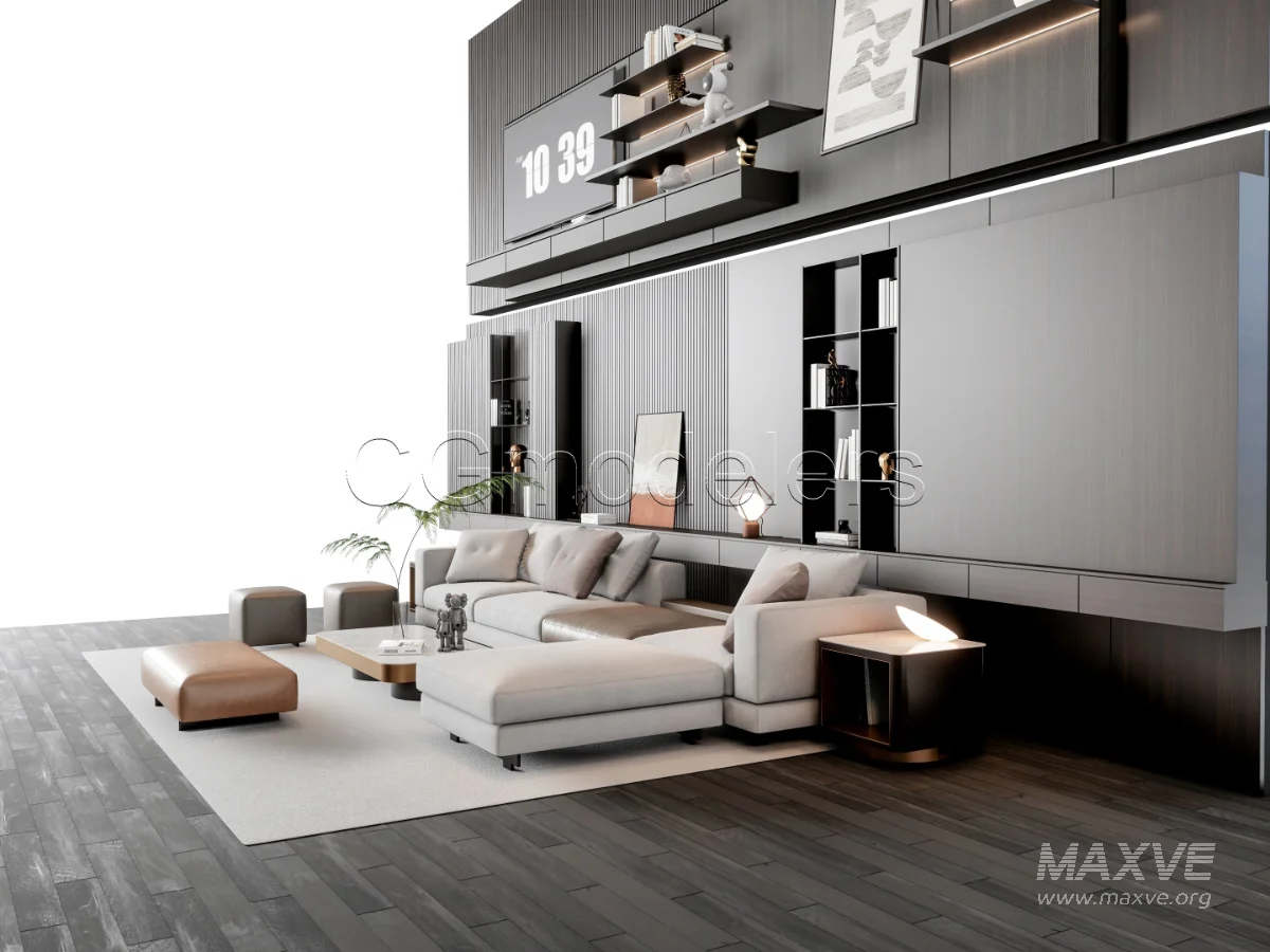 MODERN LUXURY LIVING ROOM SET 16 - Image 11