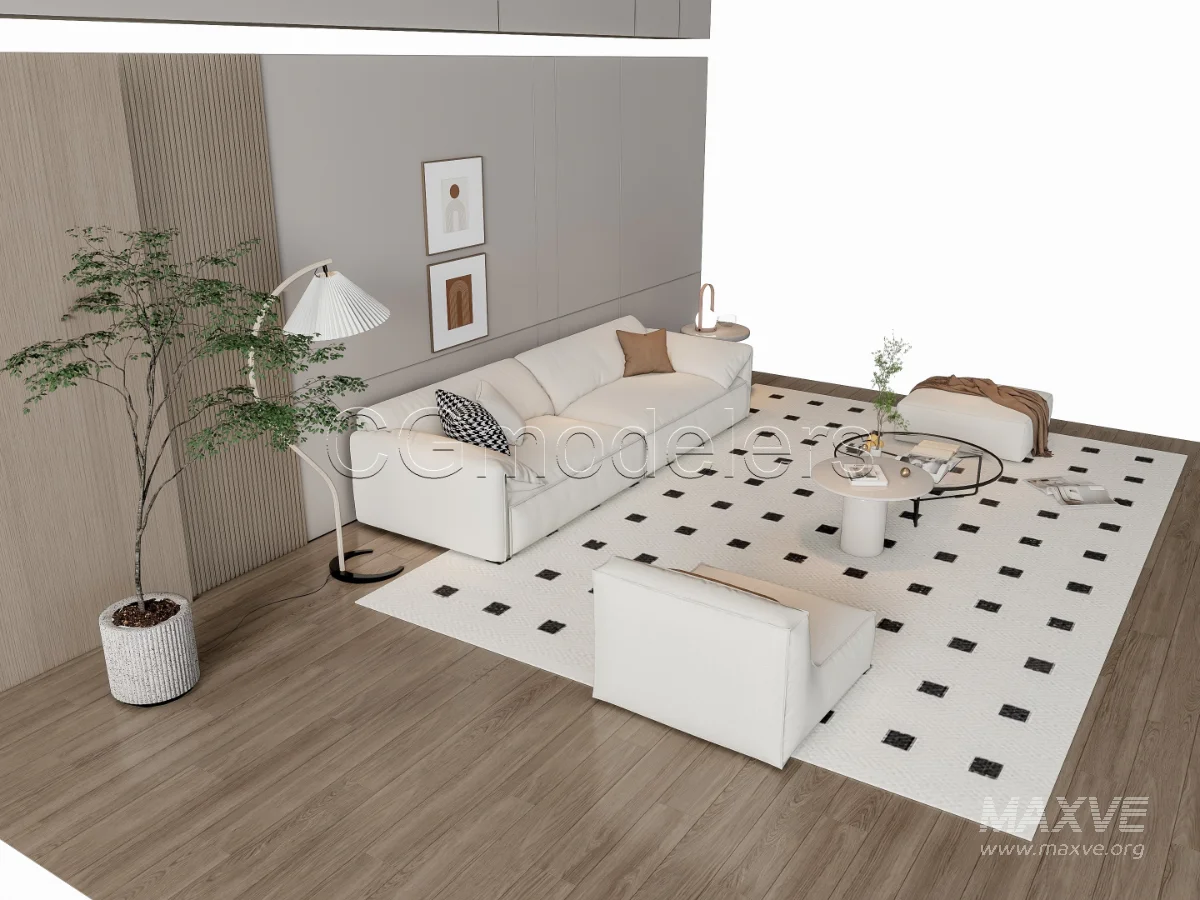 MODERN LUXURY LIVING ROOM SET 14 - Image 11