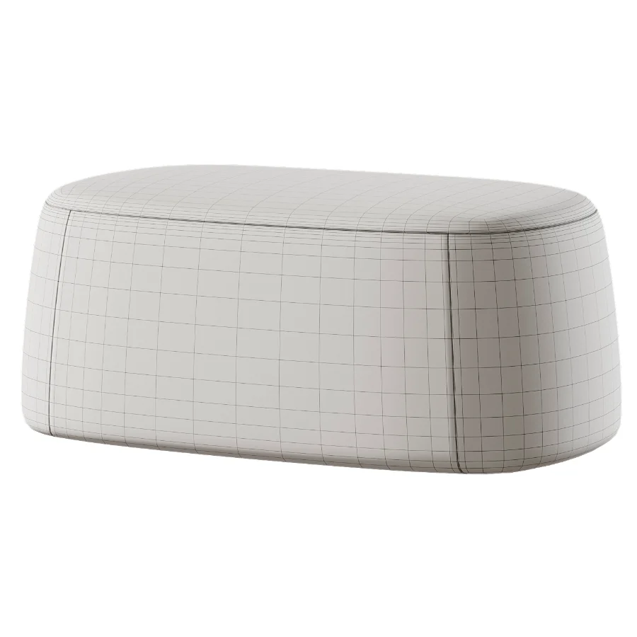 Curly 3 Ottoman by Divan - Image 1