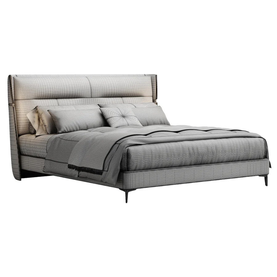 Scandinavian double bed 13 - Image 3
