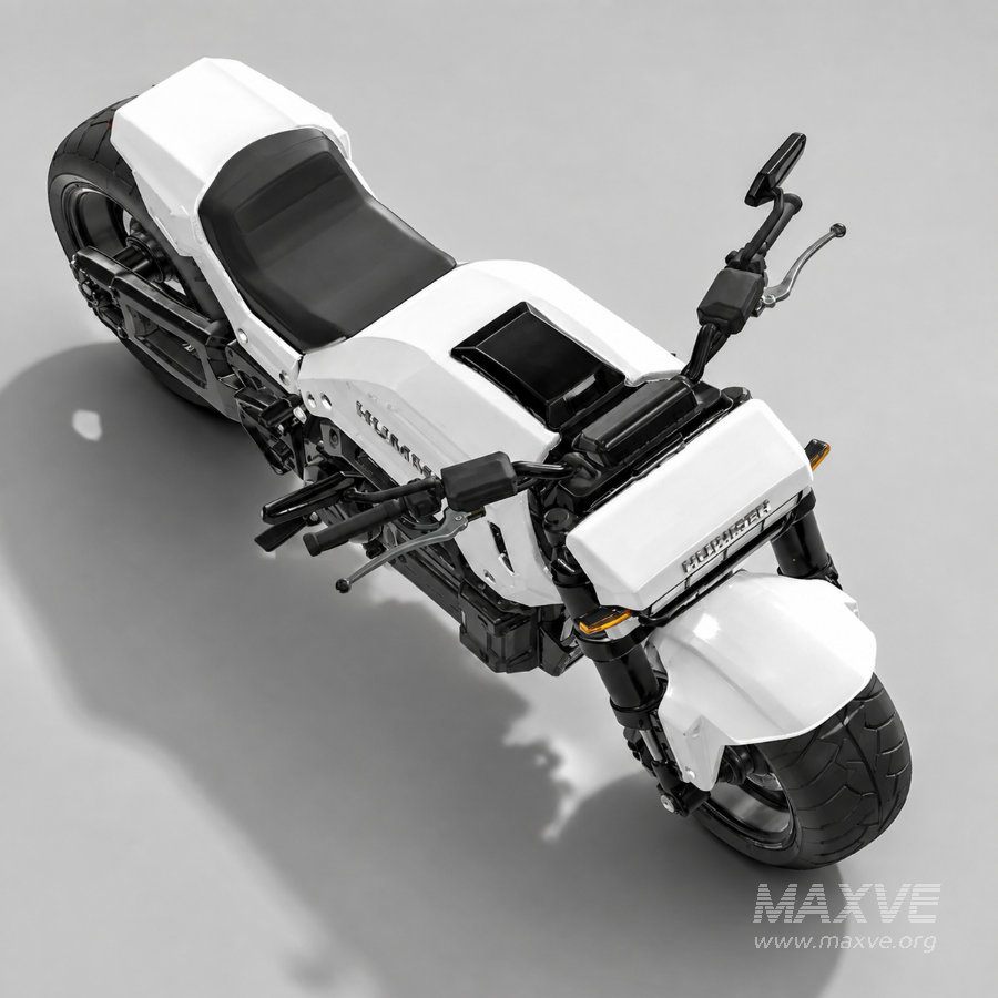 Futuristic Heavy-Duty Electric Motorcycle - Image 5