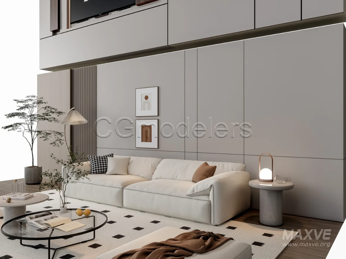 MODERN LUXURY LIVING ROOM SET 14 - Image 9