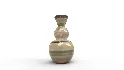 Bradburn Home Double Gourd Stripe Floor Vase - Thumbnail 4