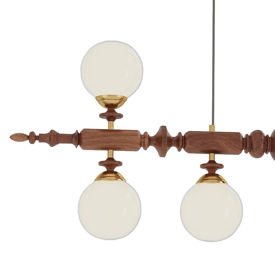 Cambridge Wooden Chandelier set2 - Image 4