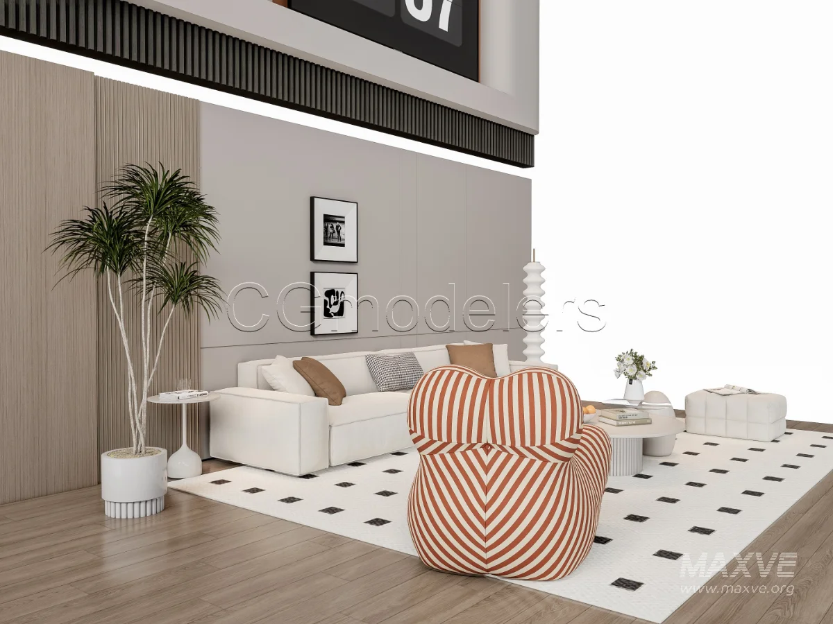 MODERN LUXURY LIVING ROOM SET 12 - Image 15