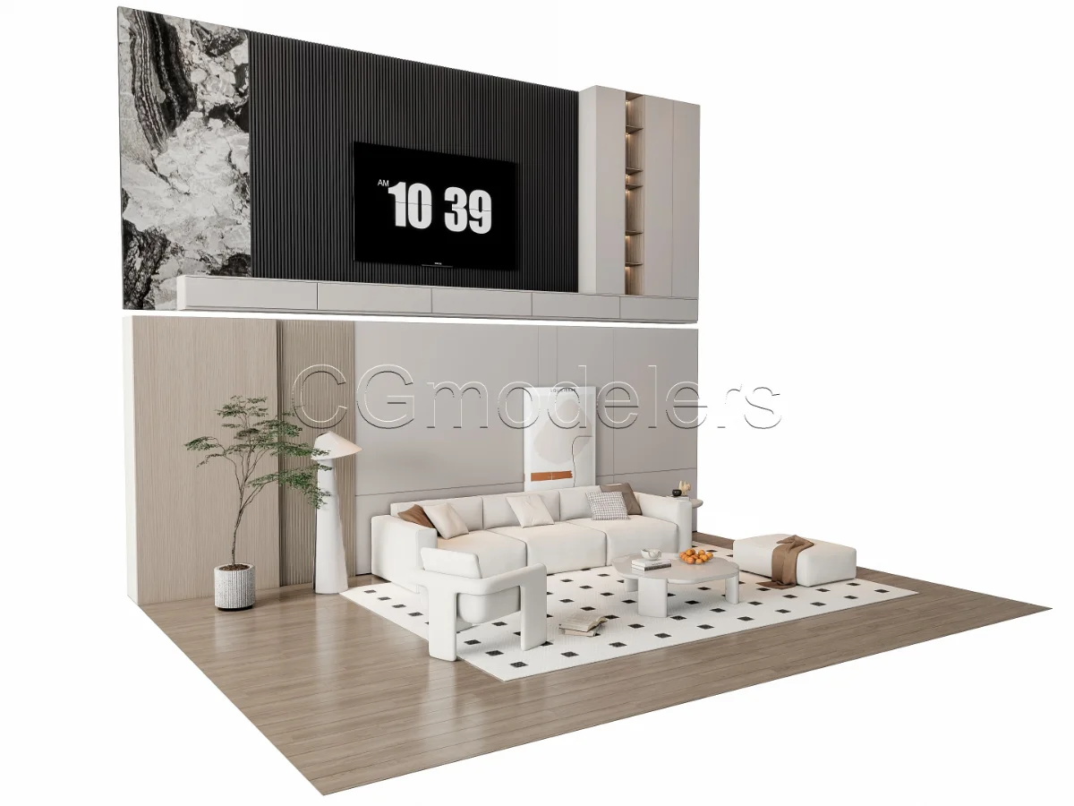 MODERN LUXURY LIVING ROOM SET 17 - Image 5