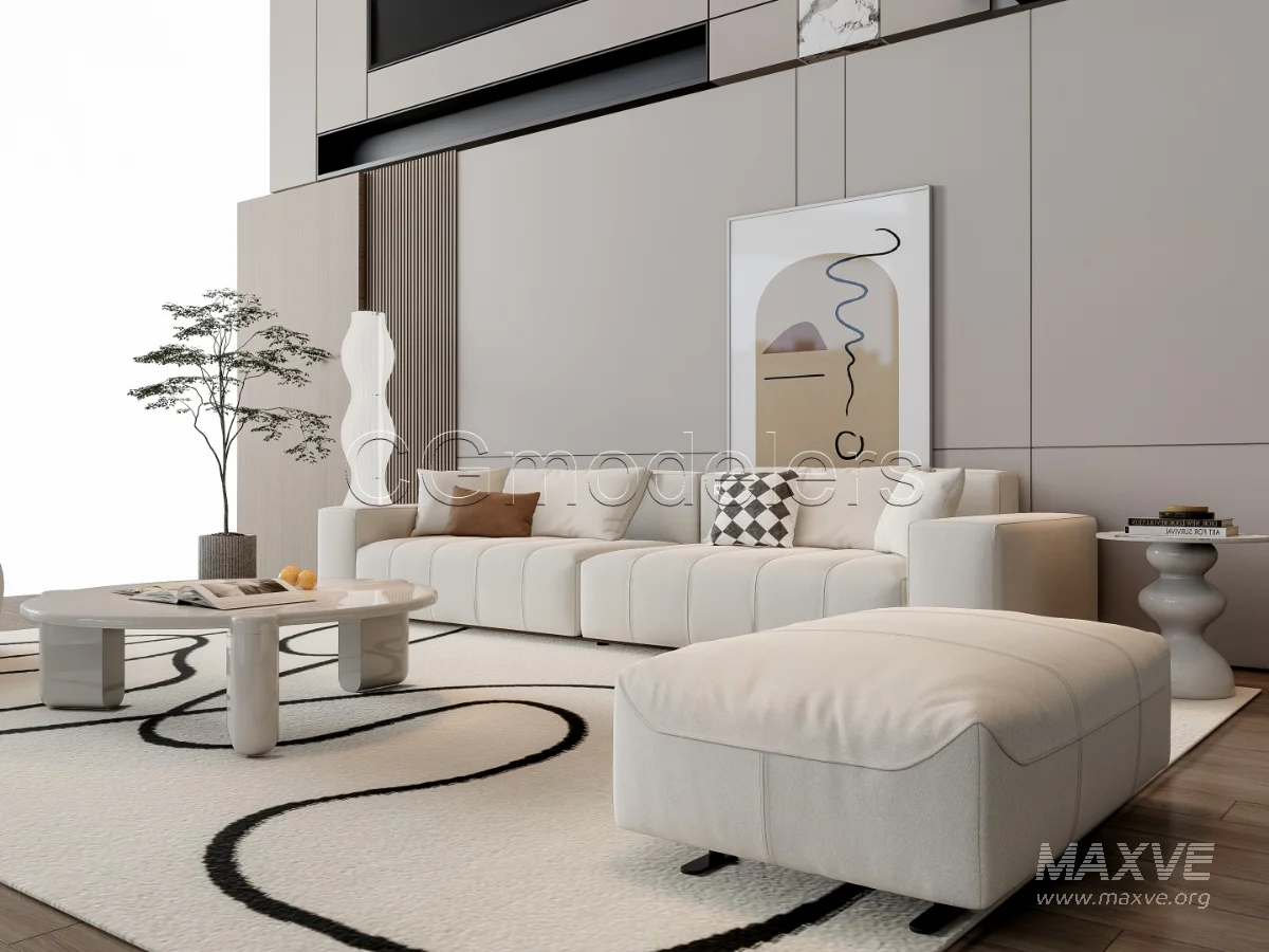 MODERN LUXURY LIVING ROOM SET 15 - Image 19