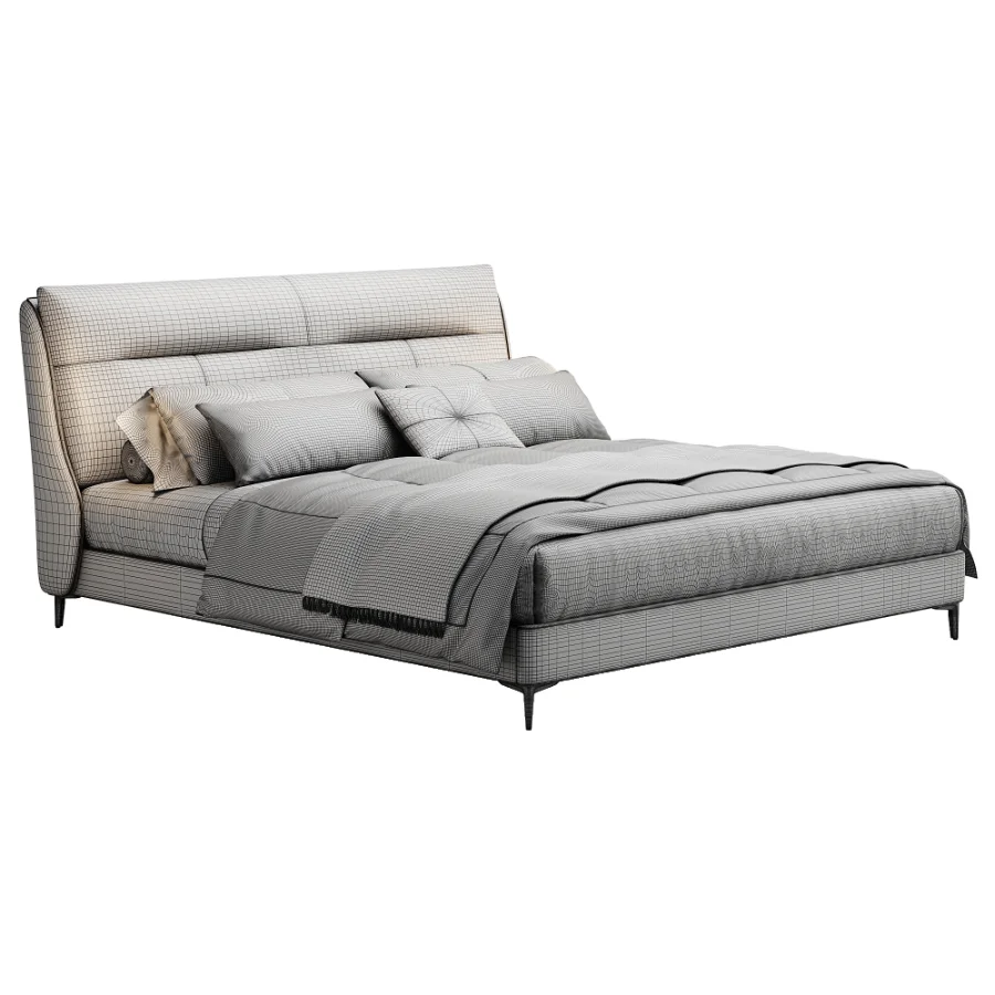 Scandinavian double bed 12 - Image 2