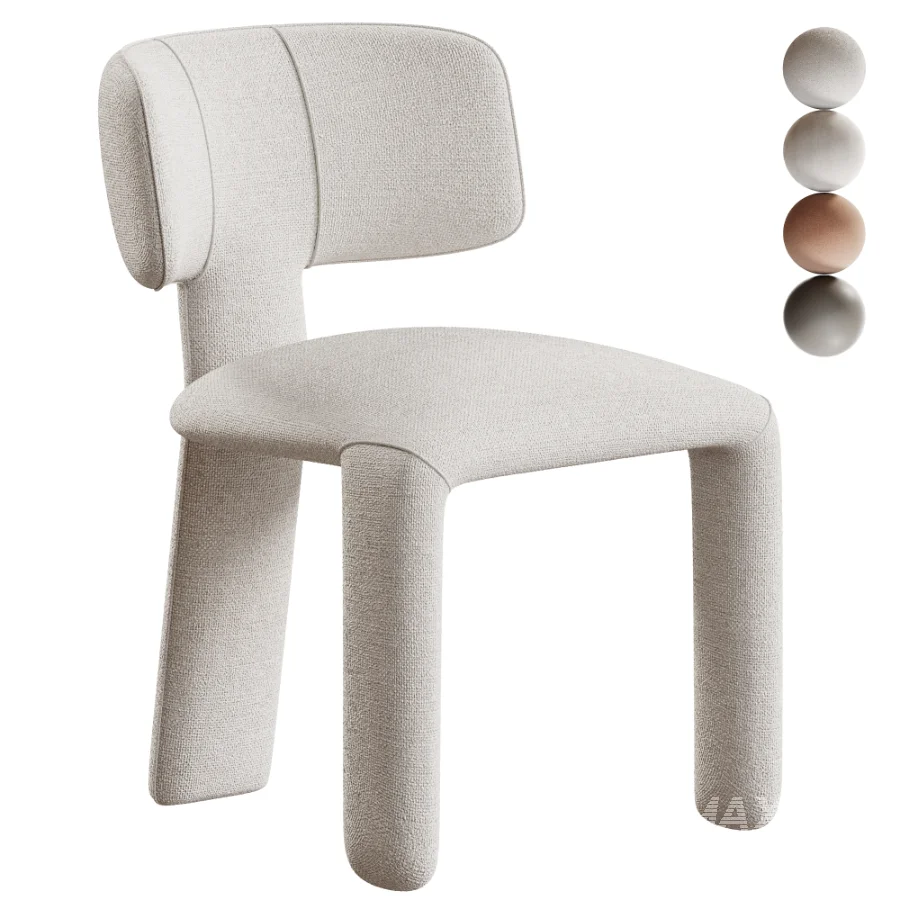 Ditre Italia Bliss Upholstered fabric chair - Image 1