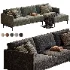 sofa galene 4 plazas con chaise lounge derecho beige - Thumbnail 5