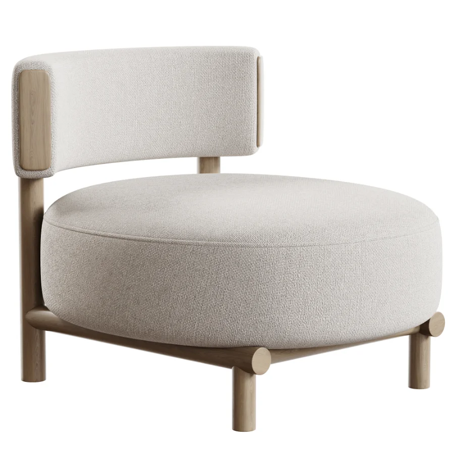 Modern Simple Style Accent Chair - Image 3