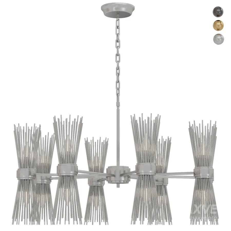 Skyla Brass Chandelier - Image 7