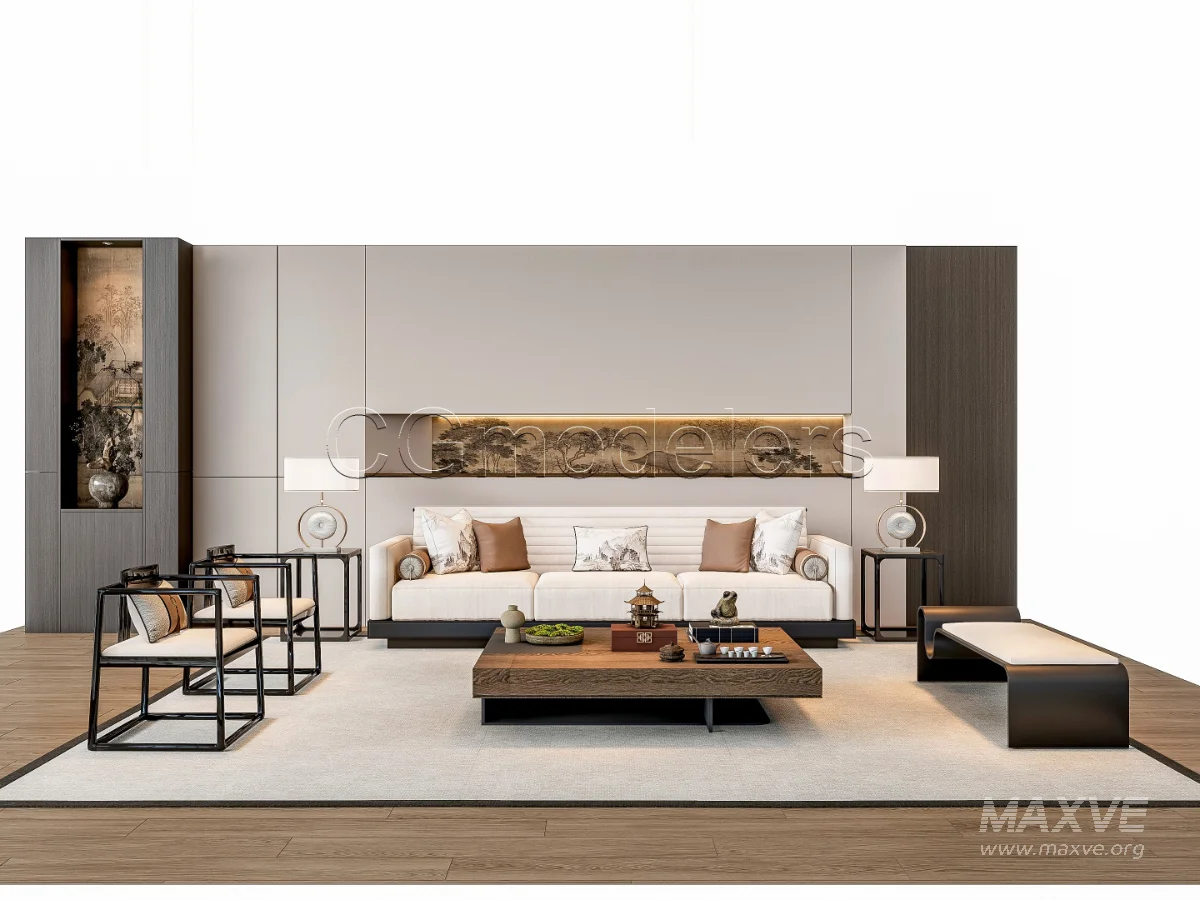 MODERN LUXURY LIVING ROOM SET 3 - Image 15