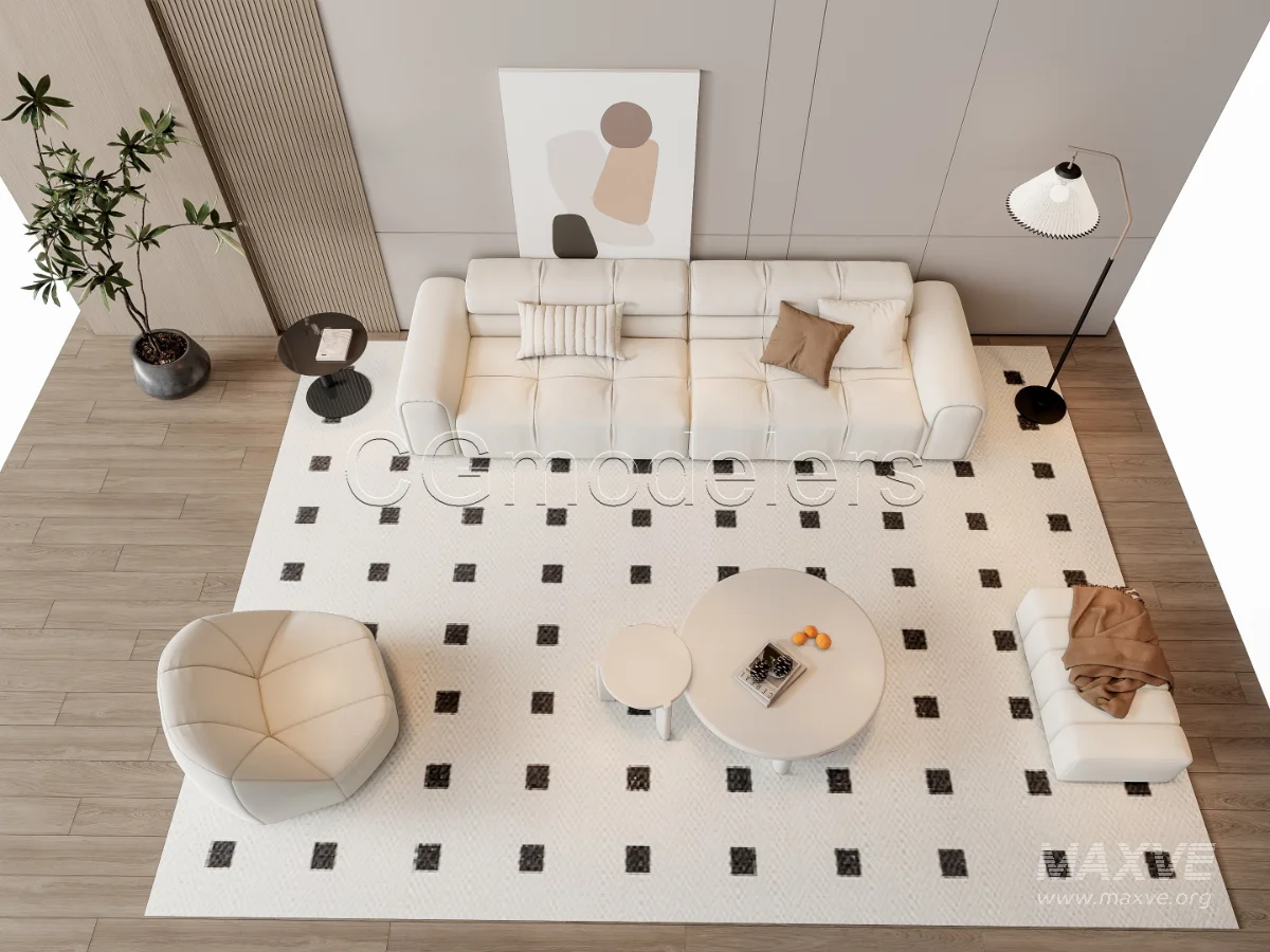 MODERN LUXURY LIVING ROOM SET 9 - Image 18