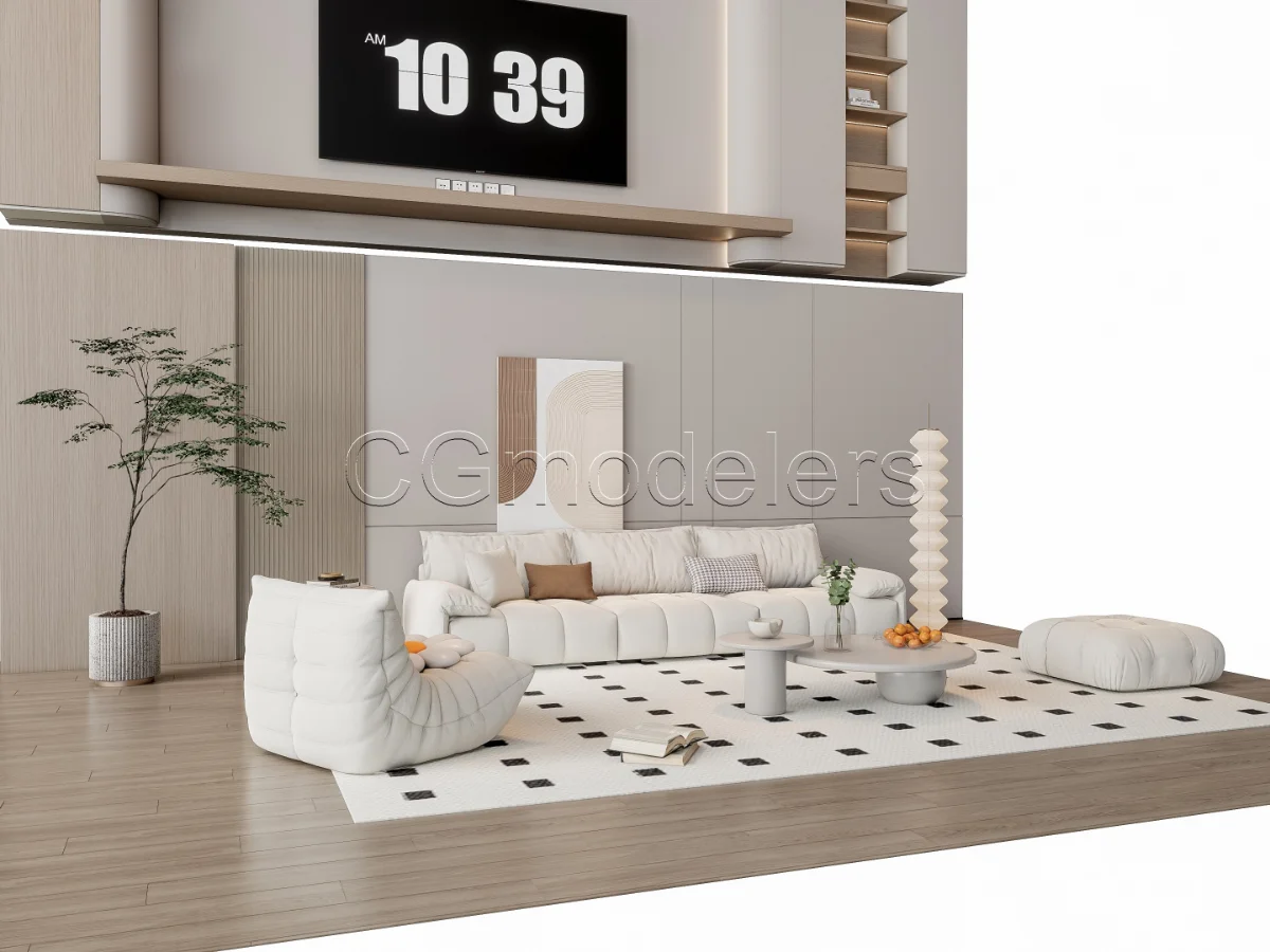 MODERN LUXURY LIVING ROOM SET 10 - Image 7