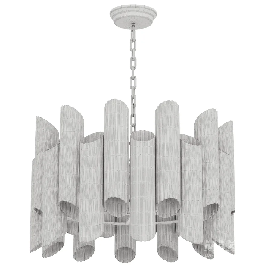 Light Crystal Clear Glass Tubes Chandelier - Image 2