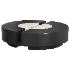 Baci Round Travertine and Shell Onyx Coffee Table By Marbera - Thumbnail 1