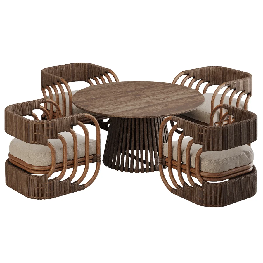 Dinning chair and table376 - Image 1