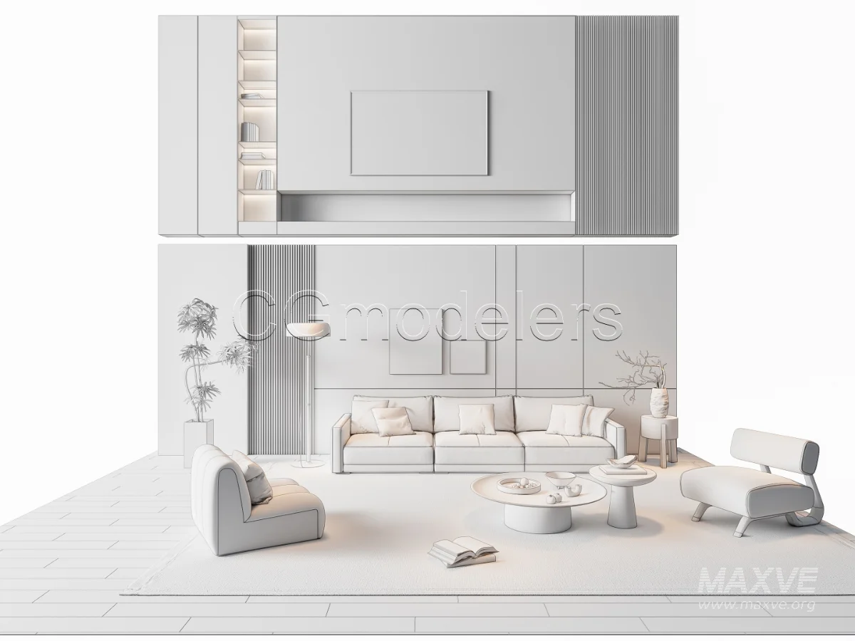MODERN LUXURY LIVING ROOM SET 8 - Image 18
