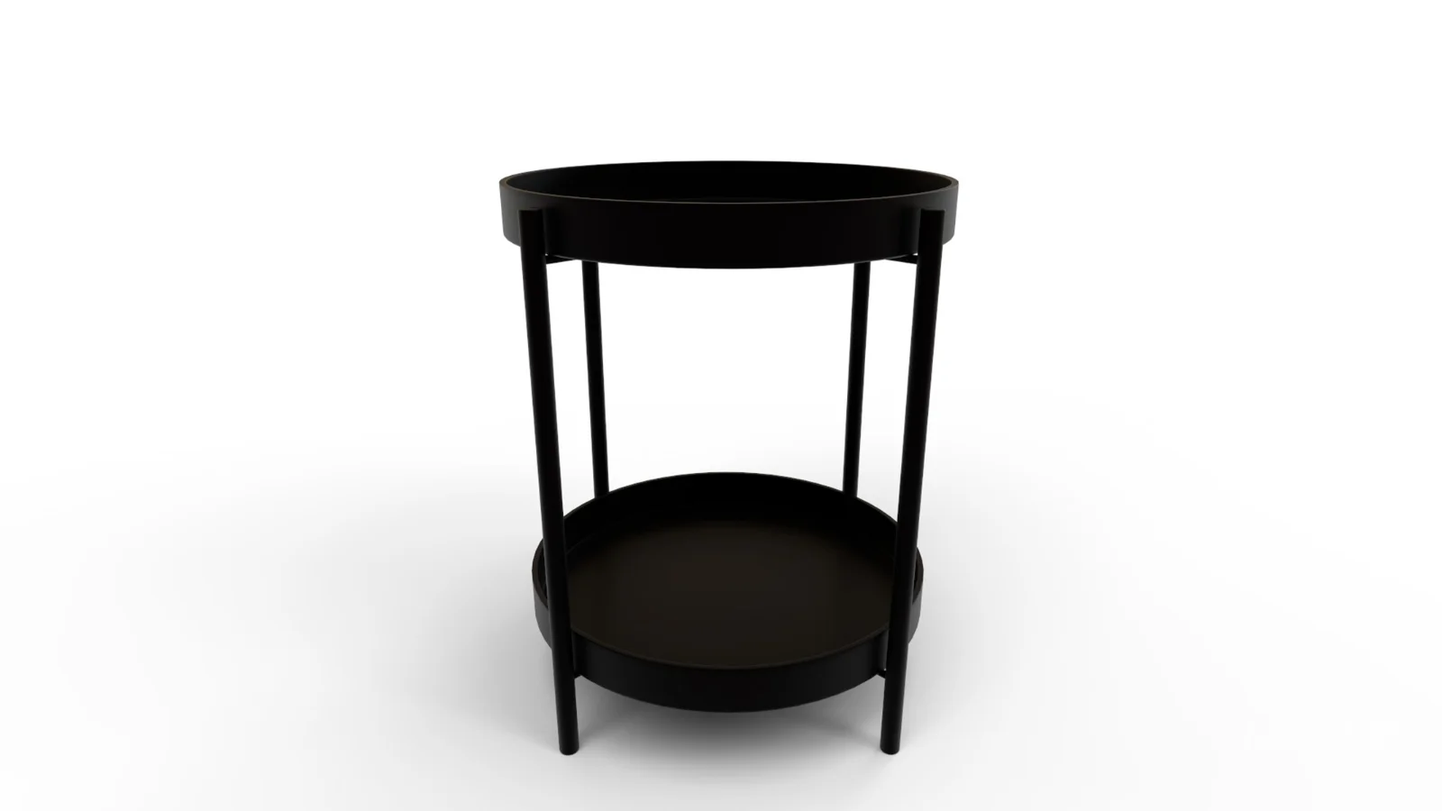 Tier Round Storage Side Table End Table - Image 5