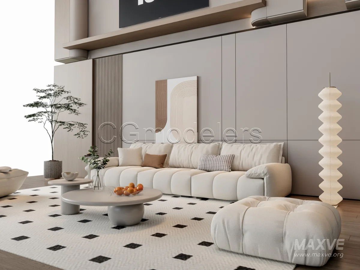 MODERN LUXURY LIVING ROOM SET 10 - Image 21