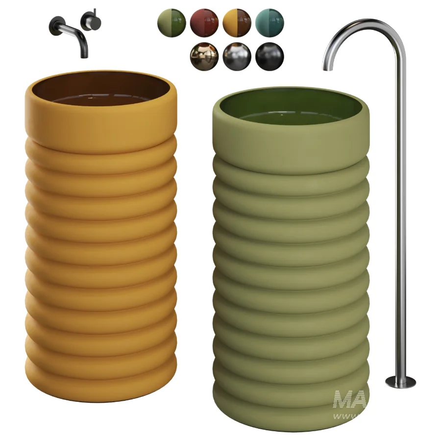 Freestanding Clay Basins FB III | Studio LOHO - Image 6