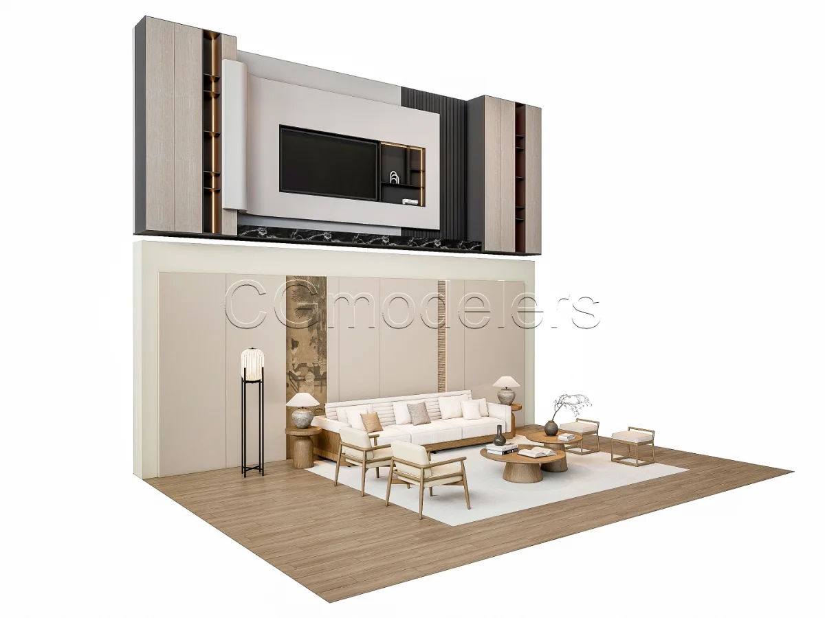 MODERN LUXURY LIVING ROOM SET 2 - Image 7