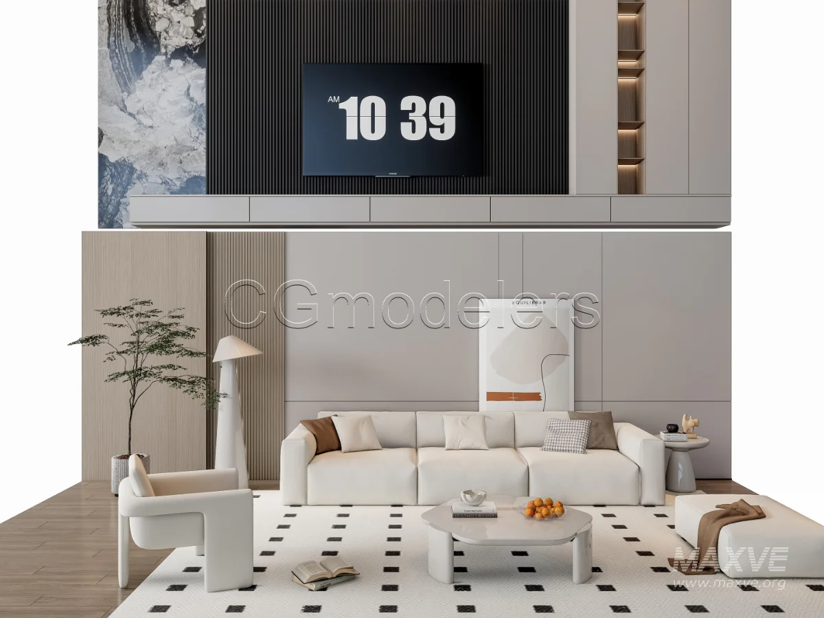 MODERN LUXURY LIVING ROOM SET 17 - Image 11