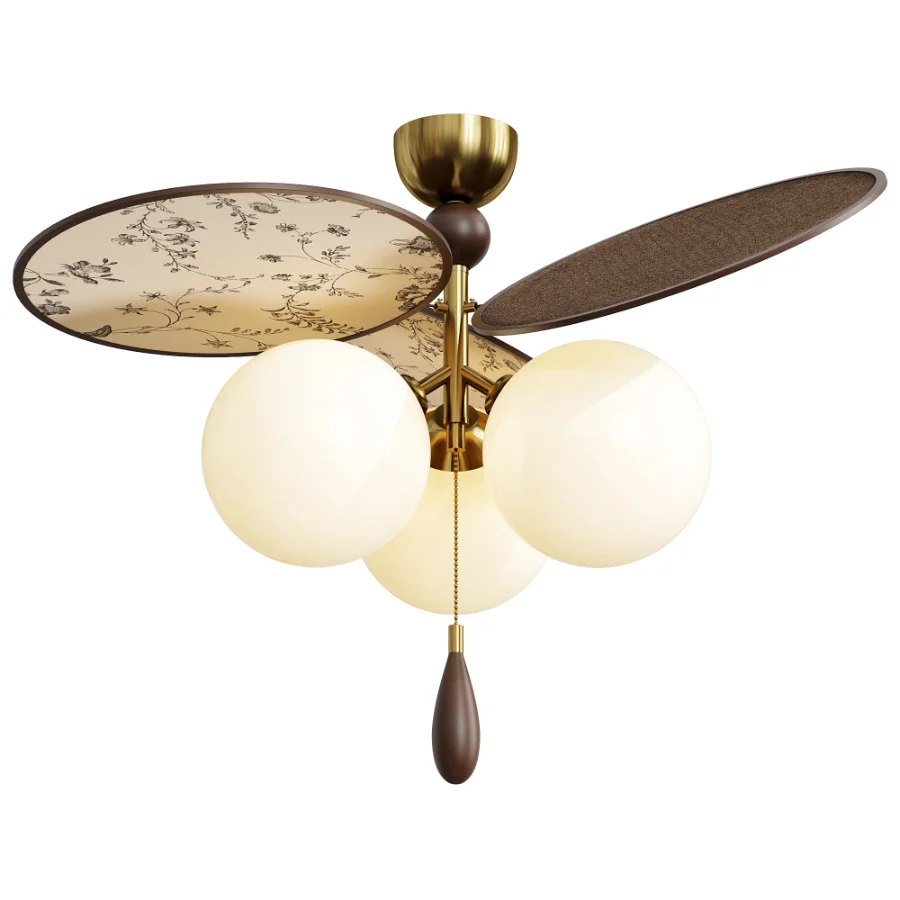 Vintage Floral Disc Ceiling Light - Image 1