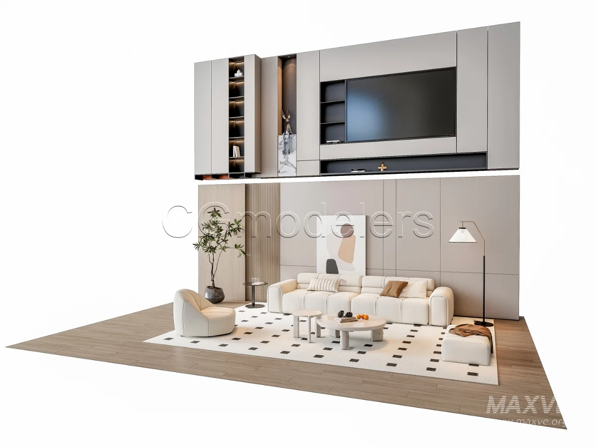 MODERN LUXURY LIVING ROOM SET 9 - Image 5