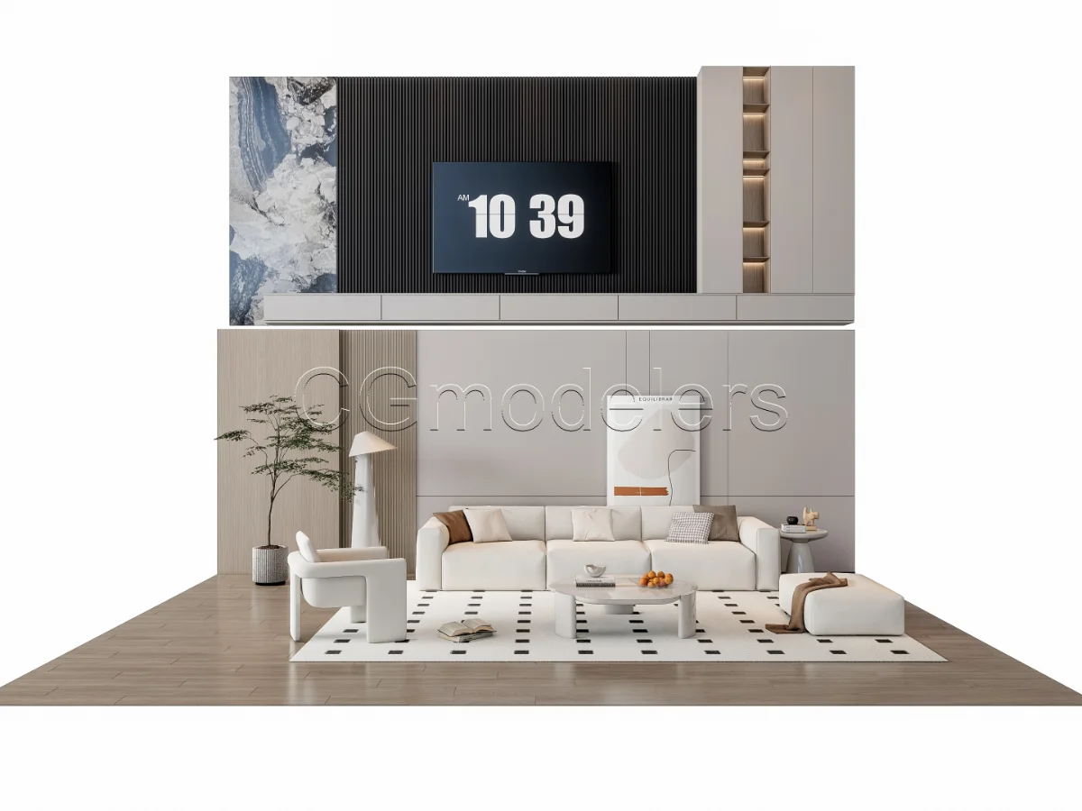 MODERN LUXURY LIVING ROOM SET 17 - Image 18