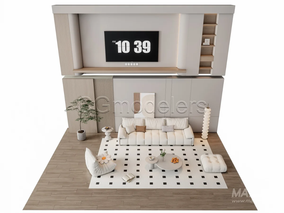 MODERN LUXURY LIVING ROOM SET 10 - Image 11