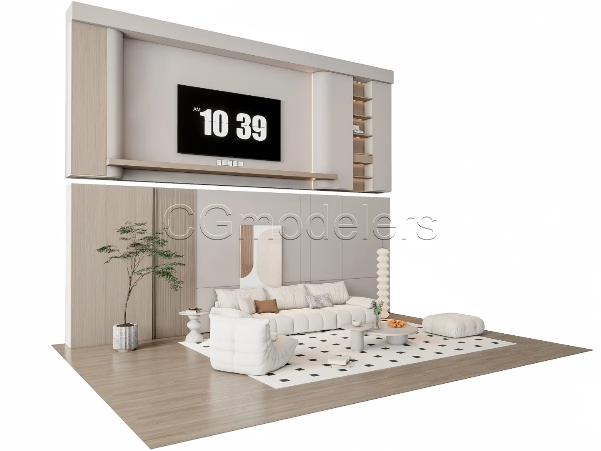 MODERN LUXURY LIVING ROOM SET 10 - Image 6