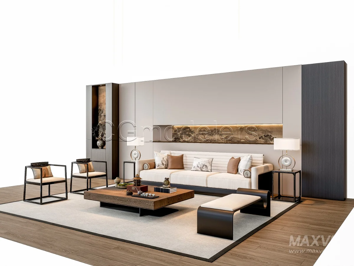 MODERN LUXURY LIVING ROOM SET 3 - Image 13